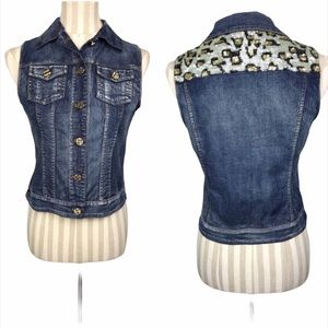 Ross Disera Luxury Jeans Denim Vest Size 42